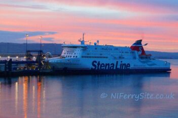 Stena Superfast VII on her Belfast berth preparing for another departure to Cairnryan. © niferrysite.co.uk