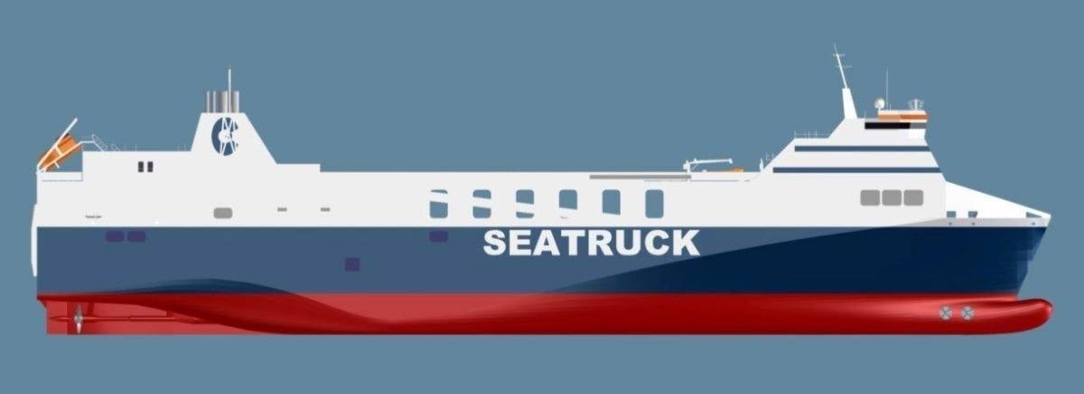 3D model of the FSG class. Courtesy of Seatruck Ferries.