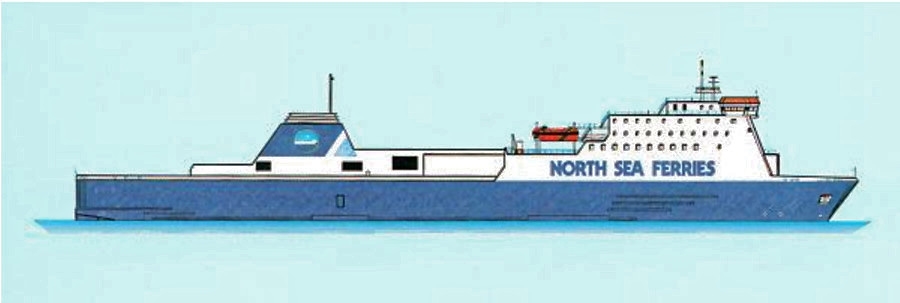 North Sea Ferries drawing of Norbay/Norbank.