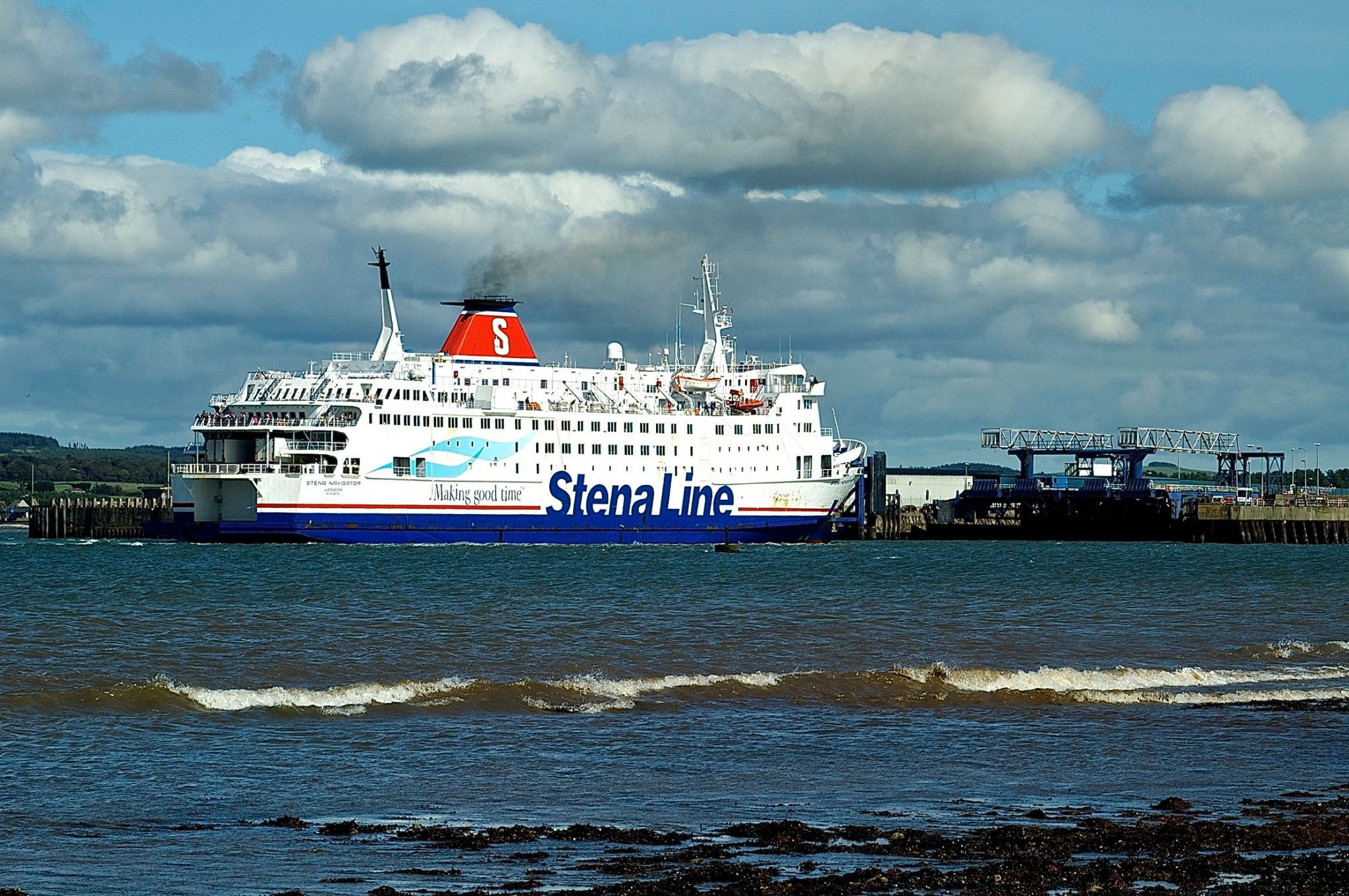 Stena Navigator at Stranraer in August 2011. Copyright © Gordon Hislip.