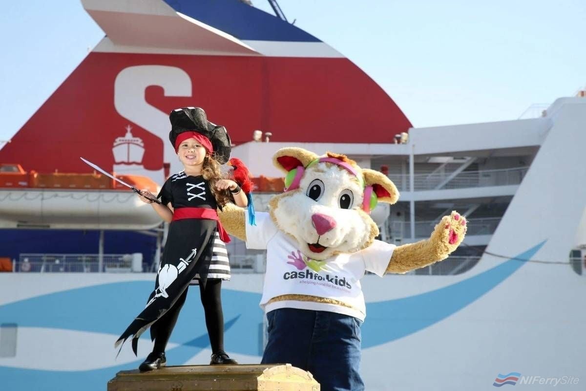 ALL ABOARD: Little Eva Burnside (4) from Belfast and Cash for Kids mascot Courage, are calling on all budding Jack Sparrows and Princess Elsas to experience an unforgettable day at sea on its Pirates and Princesses Cruise. On Sunday, October 16, Stena Superfast will be playing host to a day of dressing up and adventure, with a treasure trove of activities on board such as dancing, crafts and karaoke, guaranteed to put a smile on the kids’ faces. Not only does the day promise to be a fun-filled one, but it will also raise funds for Cool FM and Downtown Radio’s Cash for Kids, with all proceeds from ticket sales going towards the charitable appeal. Tickets are available for just £12, and due to the one-off nature of the event, they are expected to sell out fast. For more information go to www.stenaline.co.uk/cashforkids