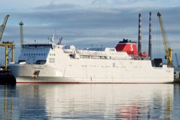 Stena Nordica in Dublin on 27/12/16. She is the Stena Line Irish Sea refit relief vessel this year. Copyright © Gordon Hislip.