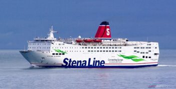 Stena Line's veteran Fishguard to Rosslare ferry STENA EUROPE seen during 2018. Stena Line.