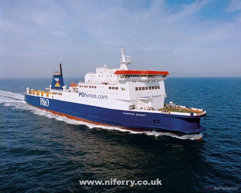 P&O's cross-channel freighter European Seaway. © P&O Ferries.