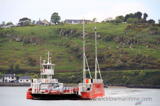 FOYLE VENTURE on her final day relieving FBD Tintern on the Passage East ferry service, 2017. Copyright © Tommy Dover/Wicklow Maritime.