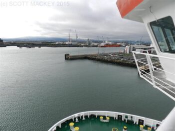 SEATRUCK PACE view from bridge. Copyright © Scott Mackey.