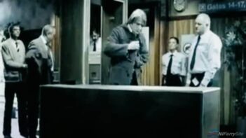 A screenshot from the SeaCat 'Security Check' TV ad which aired in the early 2000's