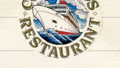 Crop of the cover of a menu from Belfast Ferries/Belfast Car Ferries ST COLUM I. Copyright © NIFerrySite Archive.