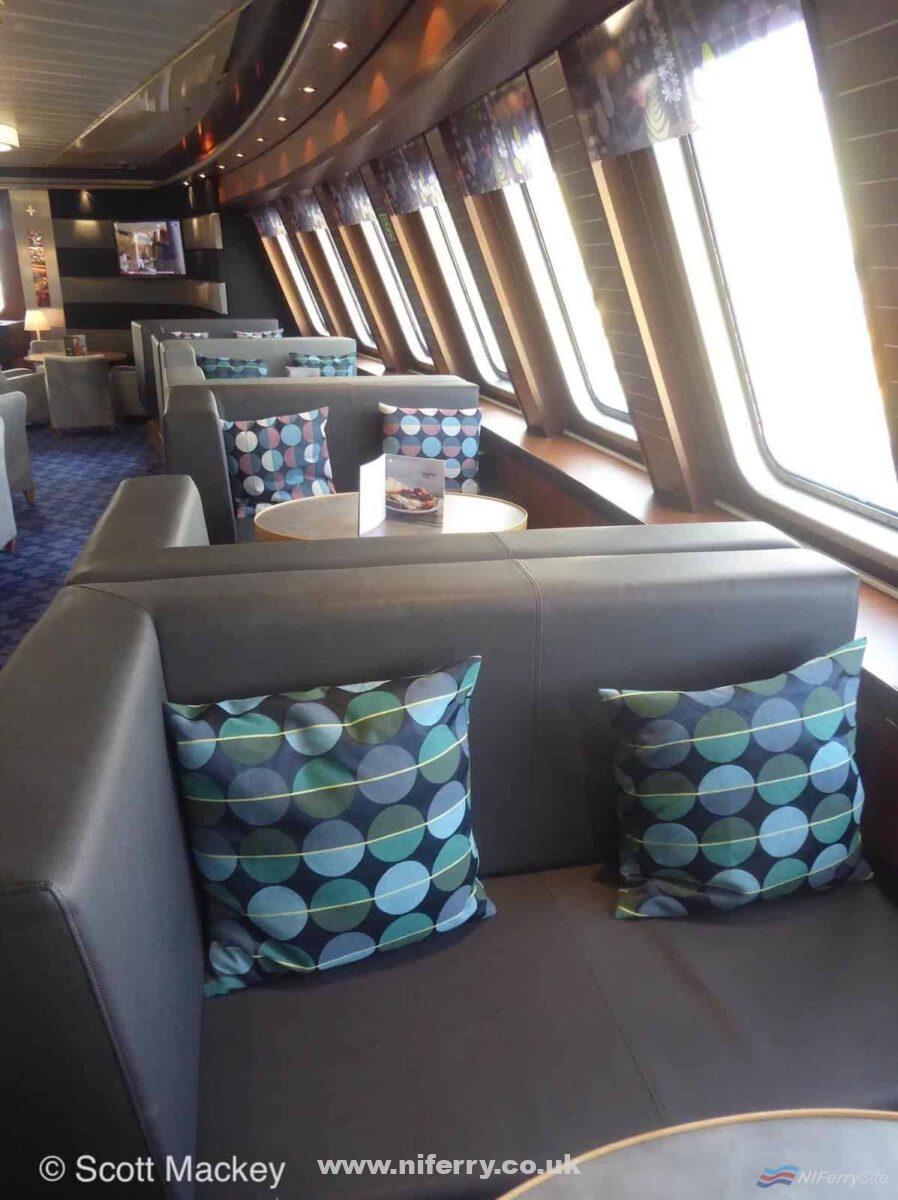 The relocated Stena Plus lounge onboard STENA MERSEY. Copyright © Scott Mackey.