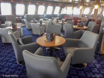 The relocated Stena Plus lounge onboard STENA MERSEY. Copyright © Scott Mackey.