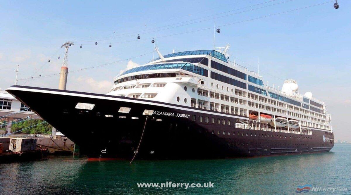 AZAMARA JOURNEY. She will be reunited with her recently refurbished (in Belfast) sister AZAMARA PURSUIT in Norway at the start of next month. © Azamara Club Cruises