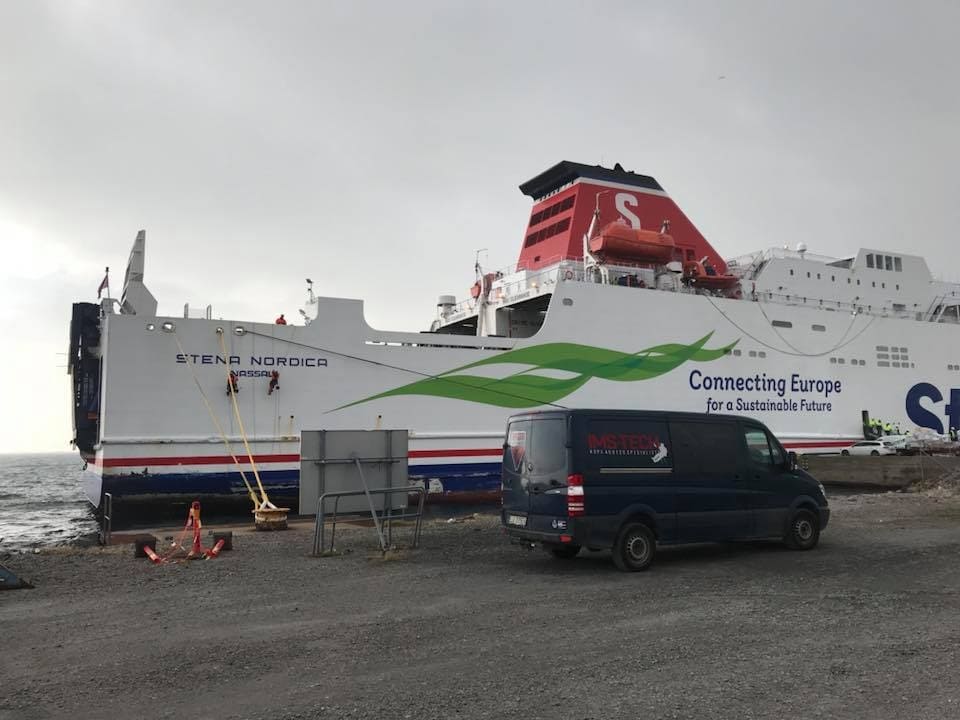 STENA NORDICA had her flag and home port changed alongside at Karlskrona in early October 2018. © IMS Technical Services.