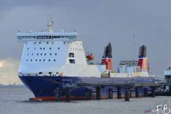 STENA FORECASTER seen at Birkenhead's 12 Quays (North) on February 10th 2019. Copyright © Christopher Triggs.