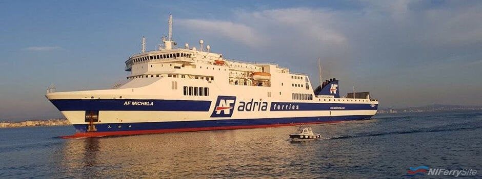 Adria Ferries Stena RoRo owned Ro-Pax AF MICHELA. Adria Ferries.