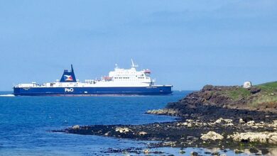 P&O Ferries EUROPEAN SEAWAY in service on the Larne to Cairnryan route during June 2019. Copyright © Scott Mackey.