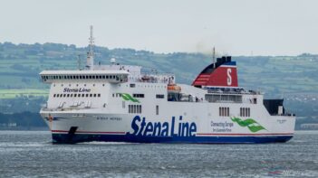 Stena Line's STENA MERSEY approaches Belfast towards the end of another daytime crossing from Birkenhead during July 2019. Copyright © Steven Tarbox.
