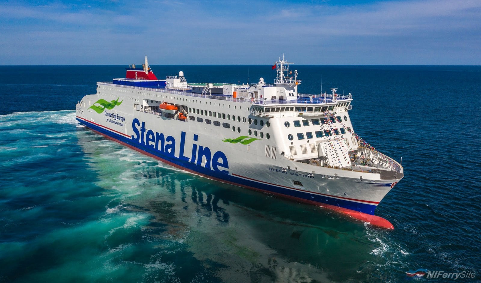 STENA ESTRID on sea trials in the Yellow Sea. Stena Line