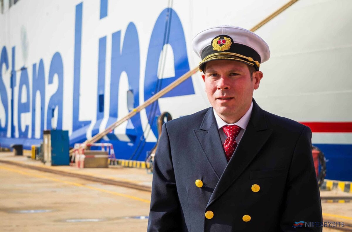 MASTER OF THE HIGH SEAS:  Matthew Lynch has been appointed Senior Master on board Stena Line’s newest ferry Stena Estrid.  Captain ‘Matt’ (40) has described his appointment as the highlight of his 24-year sailing career to date and is currently steering Stena Estrid on its 10,000 mile journey from the AVIC Weihai Shipyard in China, where it was built, to the Irish Sea where it will start service on the Holyhead to Dublin route in January.