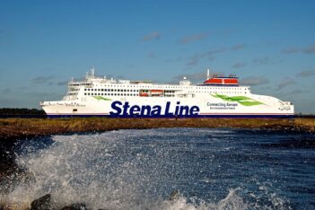 STENA ESTRID arrives at Dublin Port on her third day of service, 15.01.2020. © Gordon Hislip.