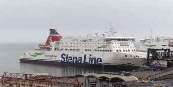 STENA SUPERFAST X seen berthed at Rosslare on Thursday Jan 24th 2020. Copyright © Brian Boyce.