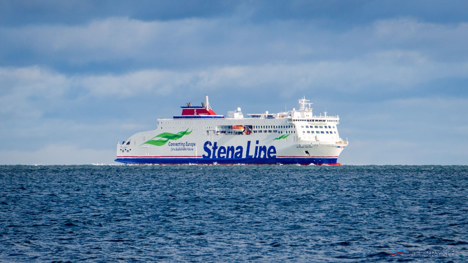 STENA EDDA at anchor off Groomsport on the morning of her first arrival in UK waters, 25.02.00. Copyright © Steven Tarbox.