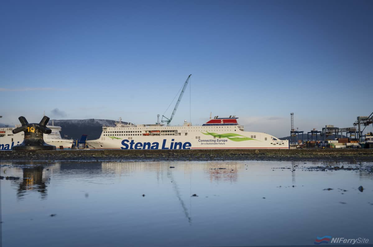 STENA EDDA at Belfast's Victoria Terminal 2. Stena Line.