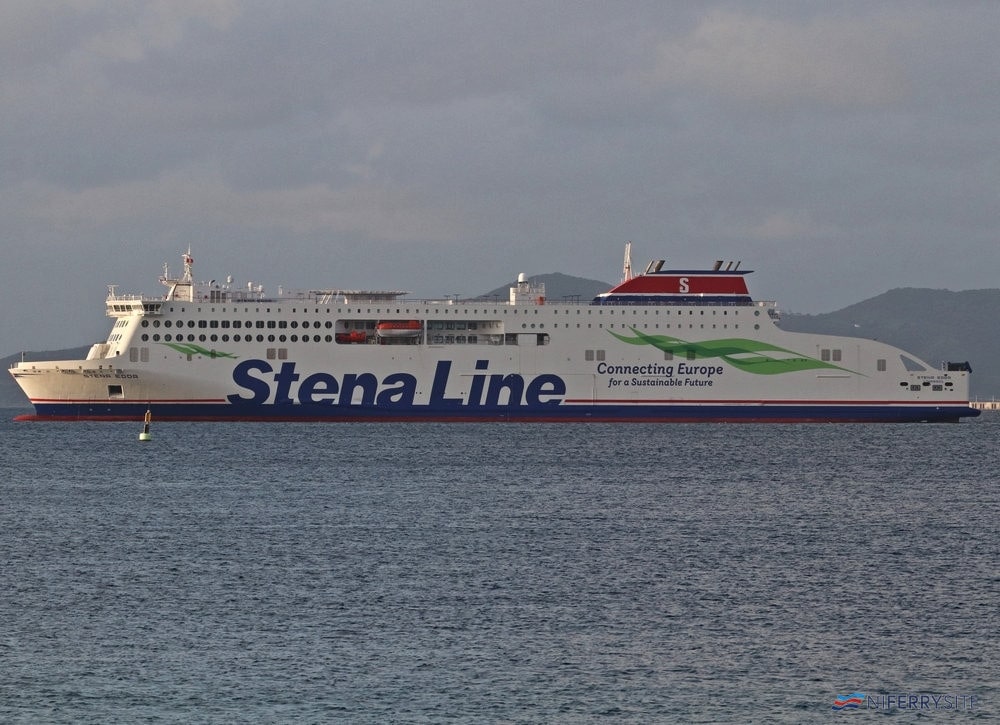 STENA EDDA seen at Algeciras Anchorage while making a stop-off on her delivery voyage from China. Copyright © Daniel Ferro.