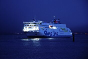 Stena Line's STENA EDDA enters Belfast Harbour for the first time on the morning of 26.02.20. Copyright © Gordon Hislip.