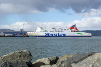 STENA SUPERFAST X prepares to discharge her cargo for the list time in Stena Line service. The ship would later leave Belfast for Greece ahead of starting a new life as an overnight ferry between France and Africa. Copyright © Steven Tarbox / niferry.co.uk.