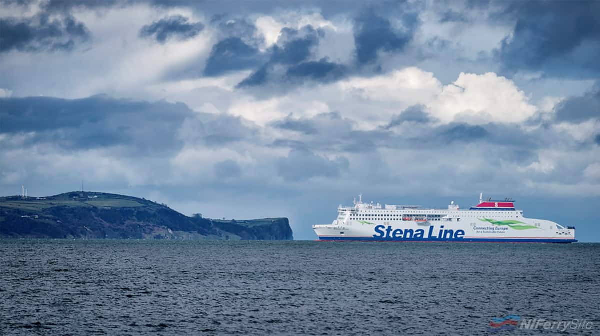 The newly launched vessel Stena Edda on the Irish Sea is an important part of Stena Lines sustainable future. The E-Flexer vessels represent the next generation RoPax vessels in terms of energy efficiency and can lower CO2 emissions by about 25 percent compared previous generations of ships. © Stena Line.