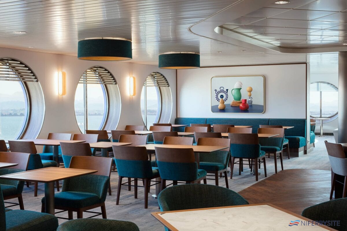 Restaurant Azul, GALICIA. Brittany Ferries.