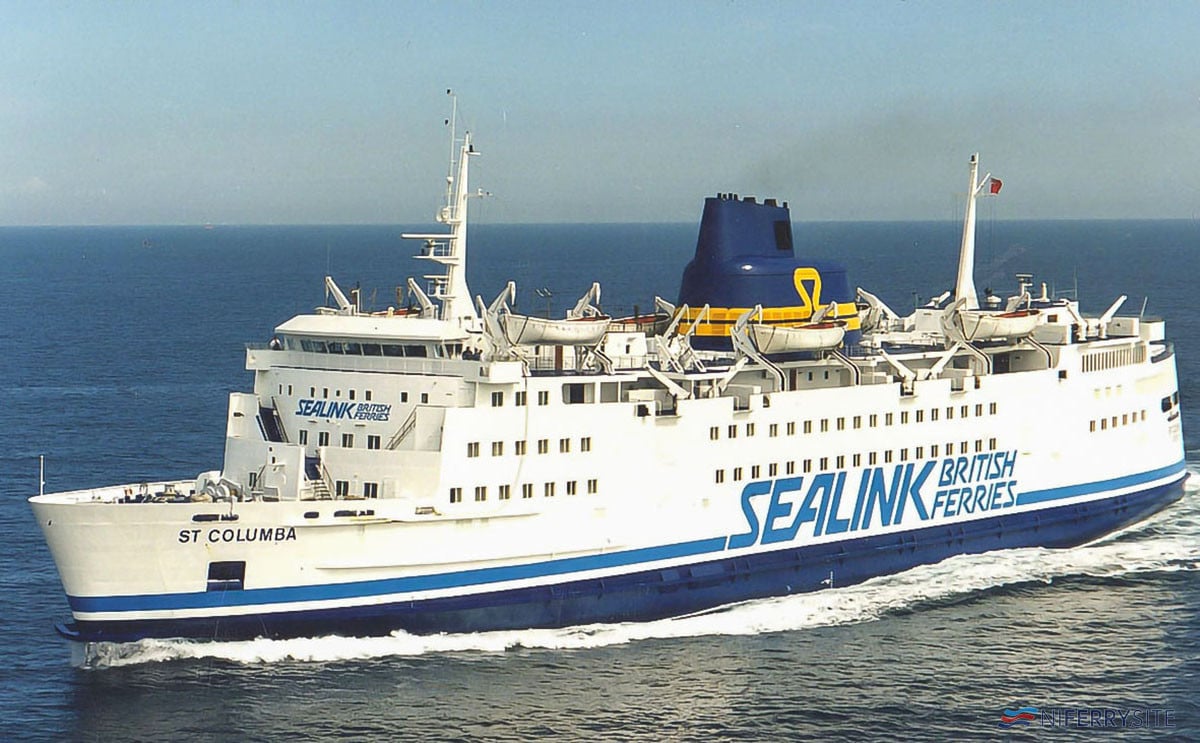 ST. COLUMBA in Sealink British Ferries livery. Image: © Fotoflite (259450).