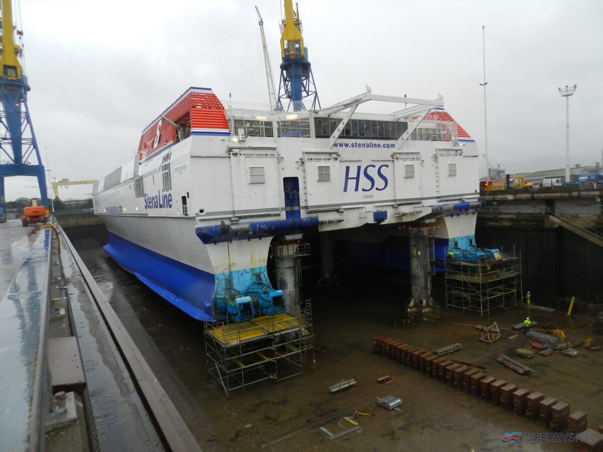 STENA EXPLORER HSS in dry dock - Copyright Scott Mackey