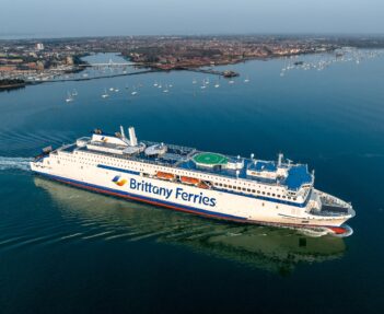 Brittany Ferries' SALAMANCA arrives at Portsmouth for the first time, 25.02.2022. Image: Brittany Ferries