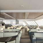 W.B. YEATS Club Class lounge rendering. Irish Ferries